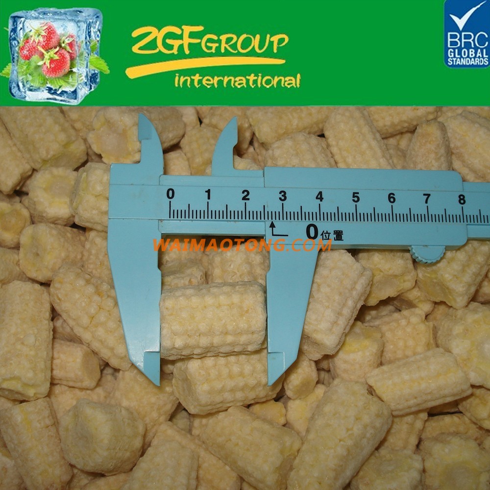 2016 New Season high quality fresh iqf frozen baby corn cut for sale