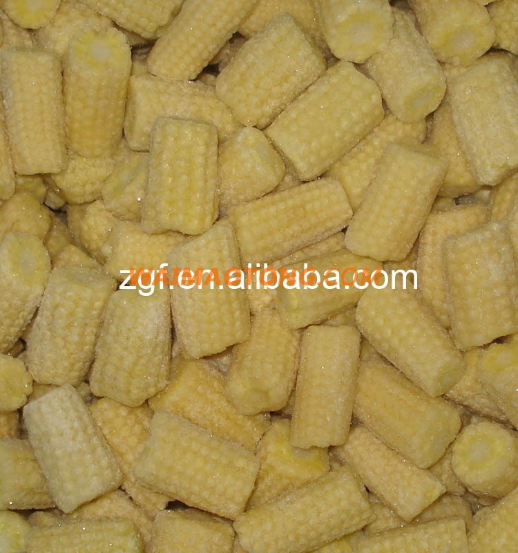 2016 New Season high quality fresh iqf frozen baby corn cut for sale