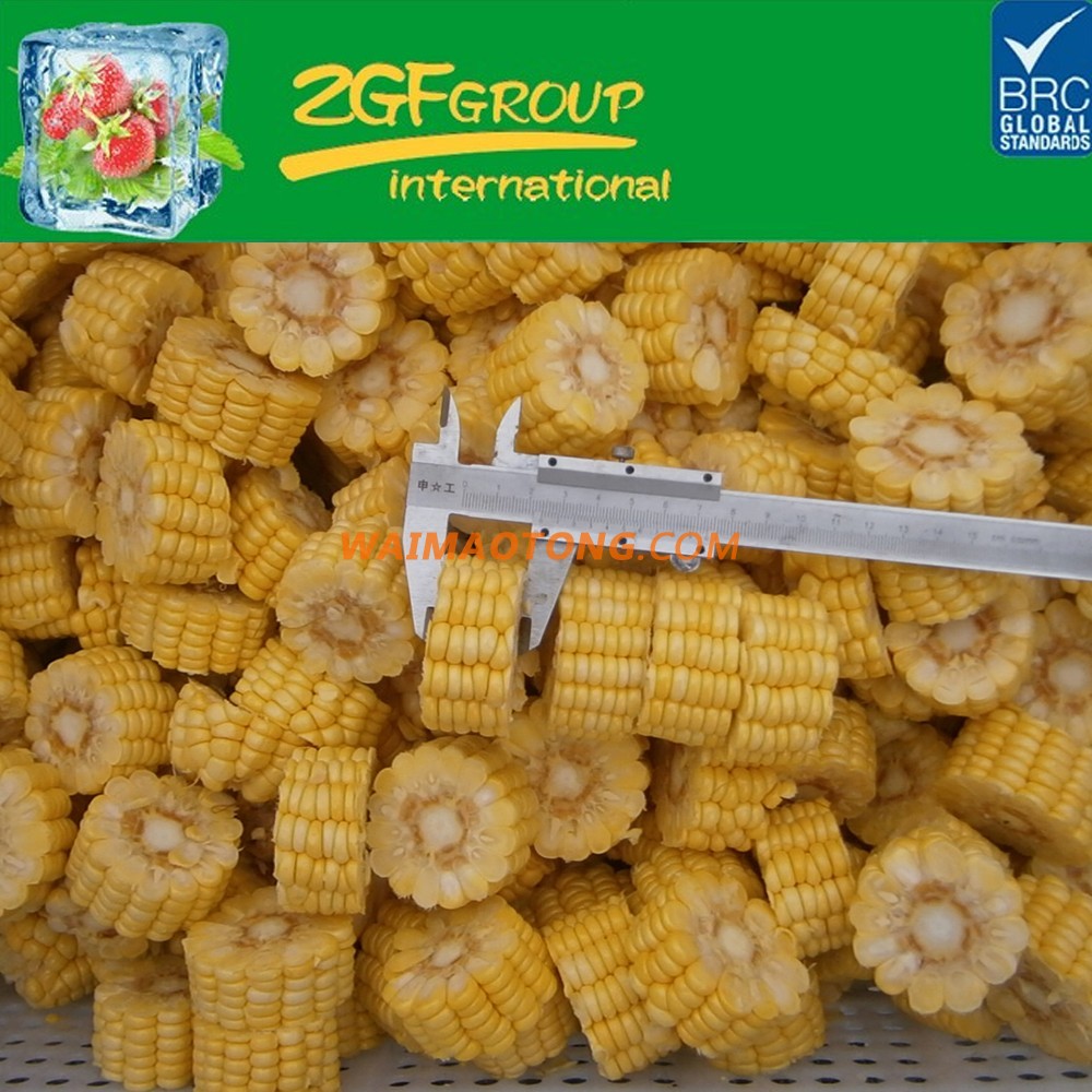 2016 New Season Hot Sale High Quality Frozen Sweet Corn Cut