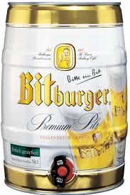 Bitburger Premium Beer 5L keg