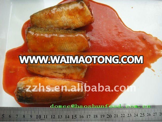 Canned mackerel in tomato sauce Preservation Instant food