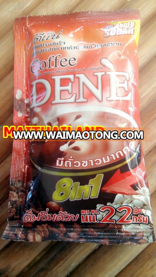 Slimming Coffee Diet Coffee DENE (Mix White Kidney Beans Extract & Collagen) 22g Slimming Coffee Thailand