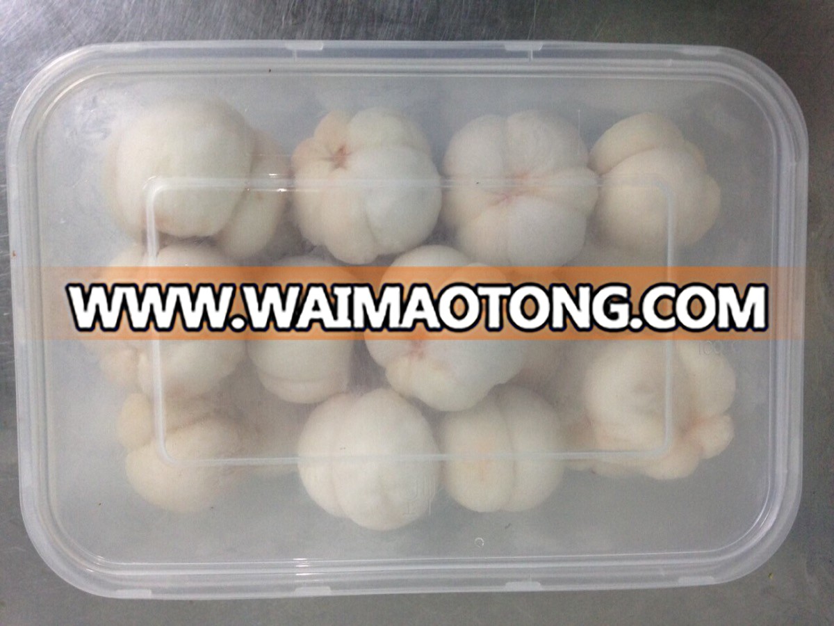 Frozen Mangosteen meat 450 grams from Thailand certified HACCP, ISO 22000 , GMP, HALAL and KOSHER