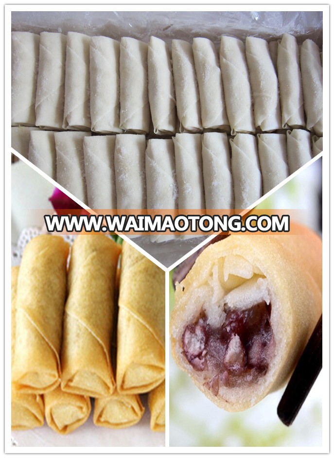 red beans filling IQF frozen spring rolls