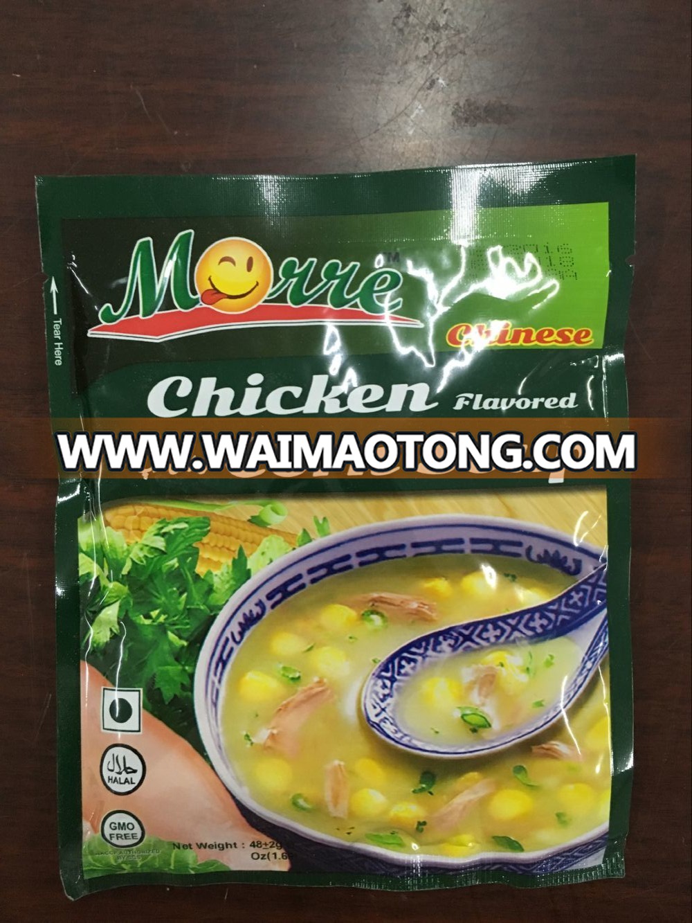 Instant soup chicken + corn flavour soup