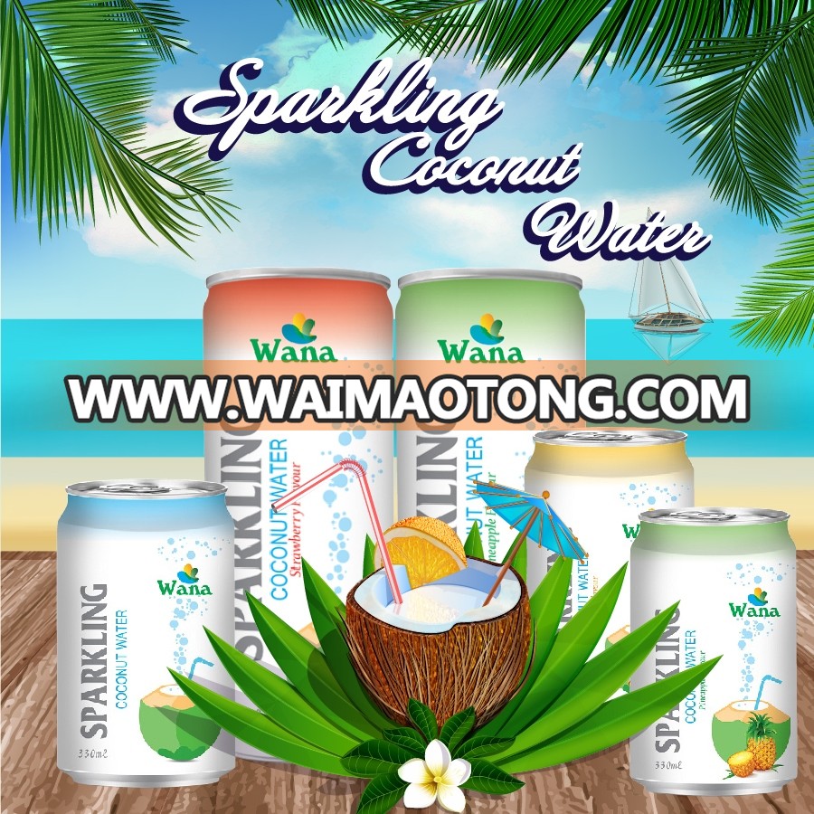 Spakling Coconut Water With Pineapple Flavor 320ml