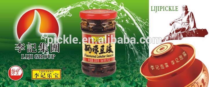 wholesale condiment Chinese flavor black bean sauce with chili oil