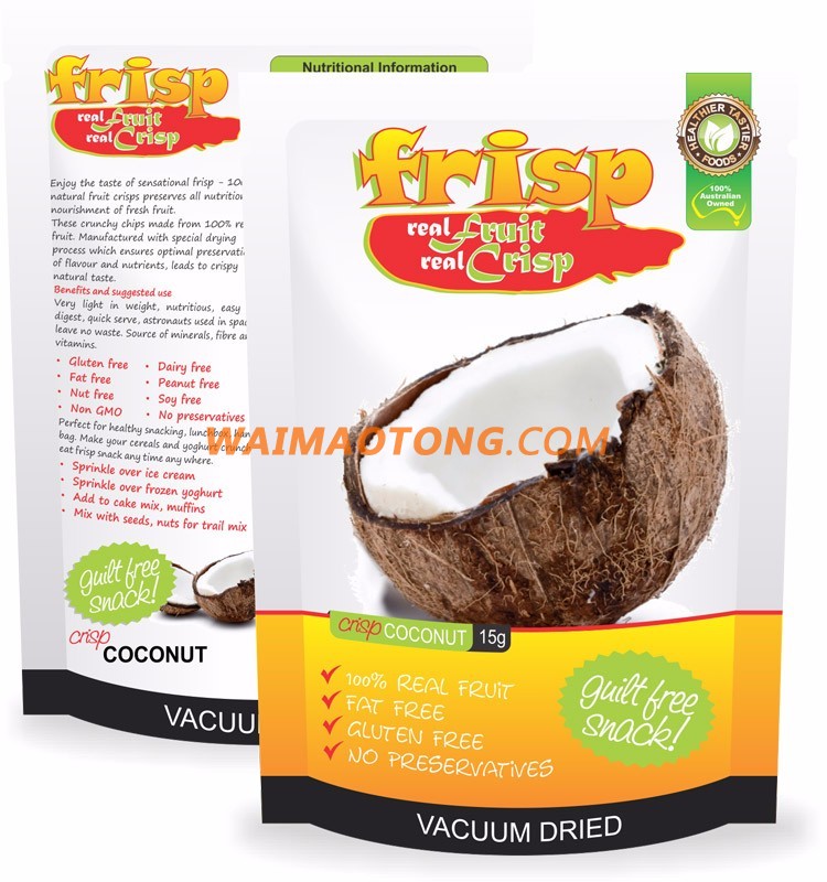 Crispy Natural Fruit Gluten Free Organic Coconut Chips