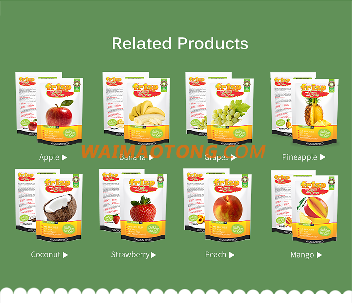 Crispy Natural Fruit Gluten Free Organic Coconut Chips