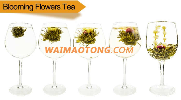 China Art Gift Organic Healthy Jasmine Blooming Flower Tea/Flowering Tea Ball Bloom