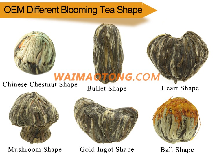 China Art Gift Organic Healthy Jasmine Blooming Flower Tea/Flowering Tea Ball Bloom