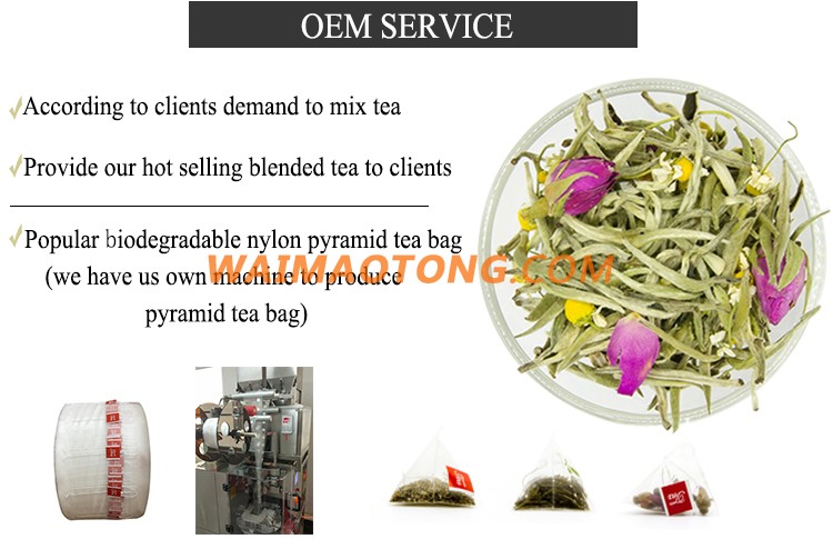 OEM Available Latest Popular Natural Mixed Blended Tea Rose White Peony/Pai Mu Tan White Tea