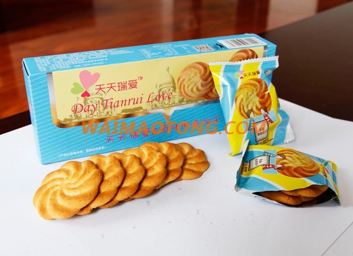 Wholesale Chocolate Cream two flavor butter cookies biscuit