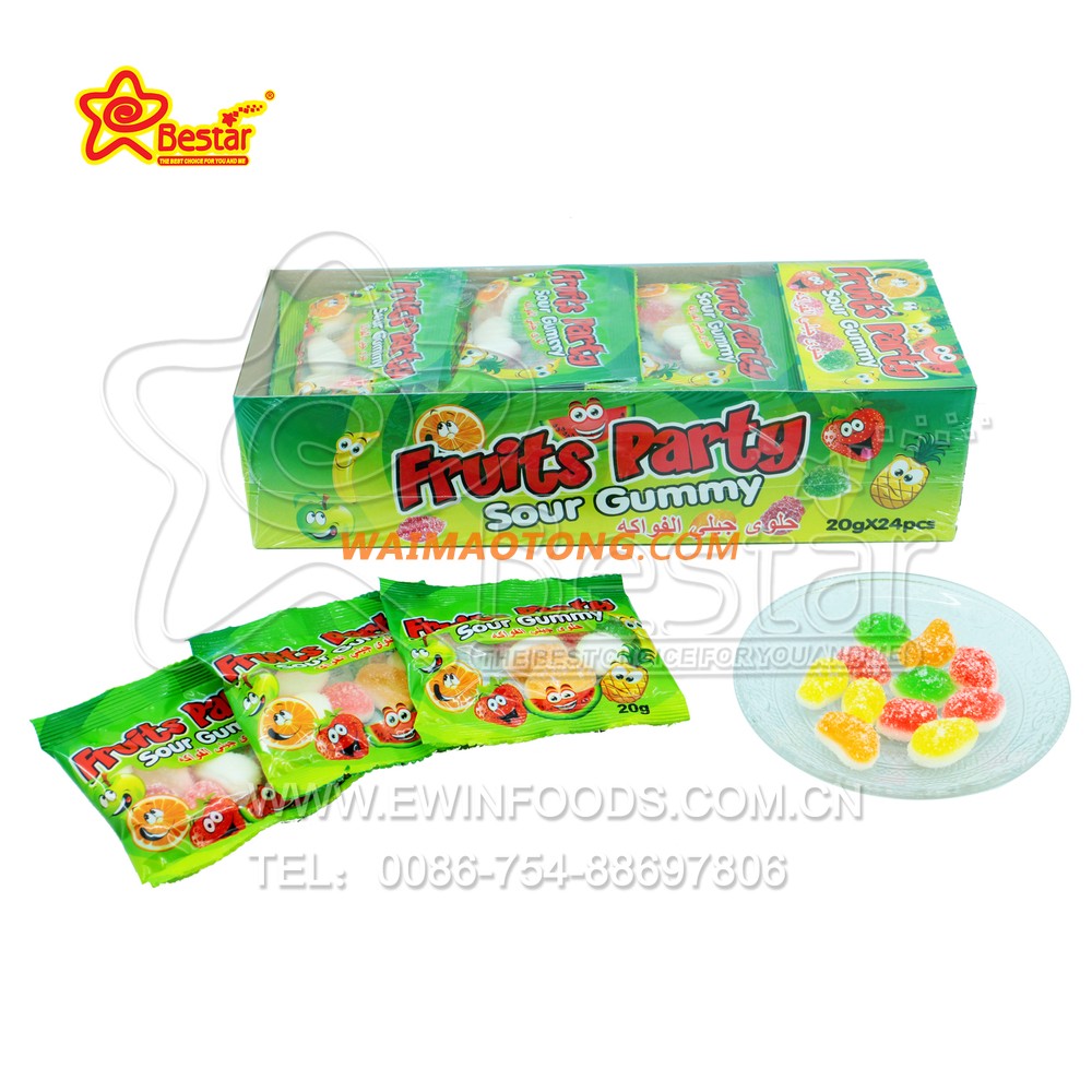 FRUIT SOUR GUMMY CANDY / SOUR JELLY CANDY