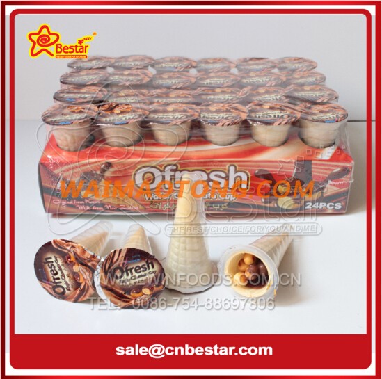 Ofresh Ice Cream Wafer Cup Biscuit And Chocolate