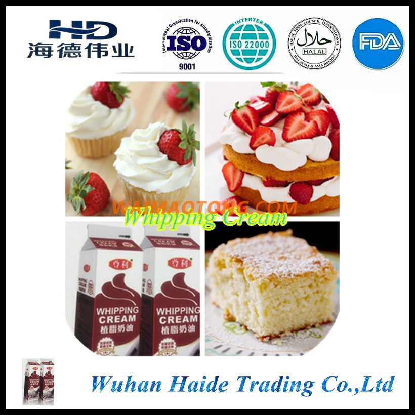 Hot sale top grade Whipping Cream for bread ,cake ,puff,desert ,ice cream