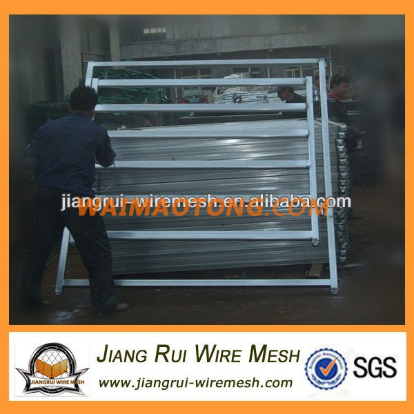 Galvanized cattle panel gate