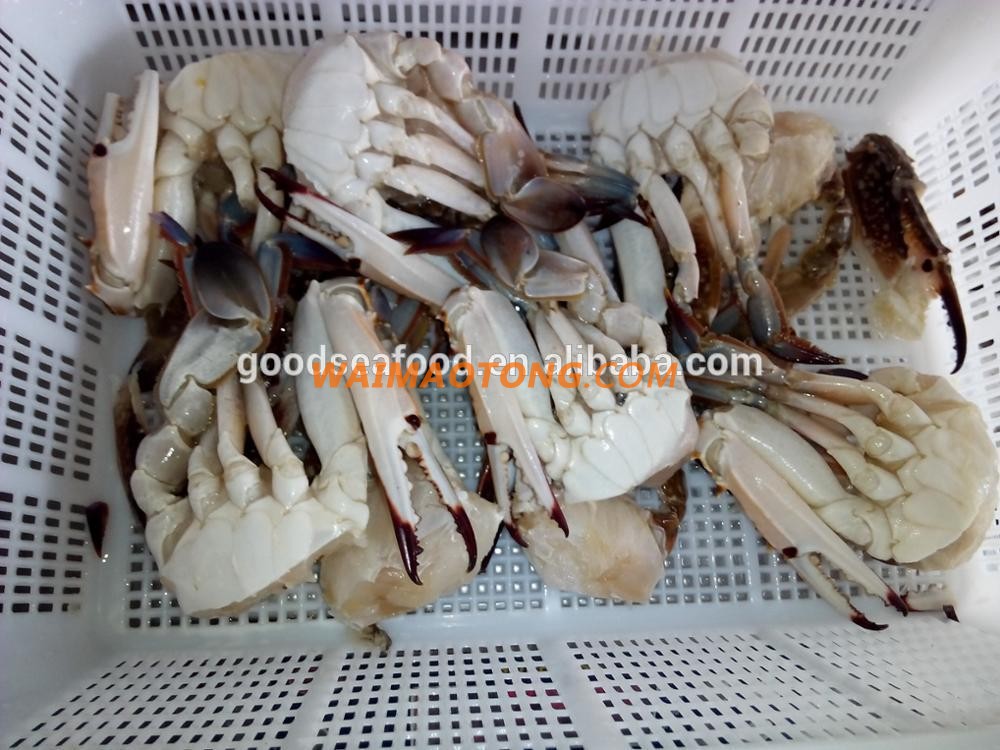 frozen blue swimming crab half cut