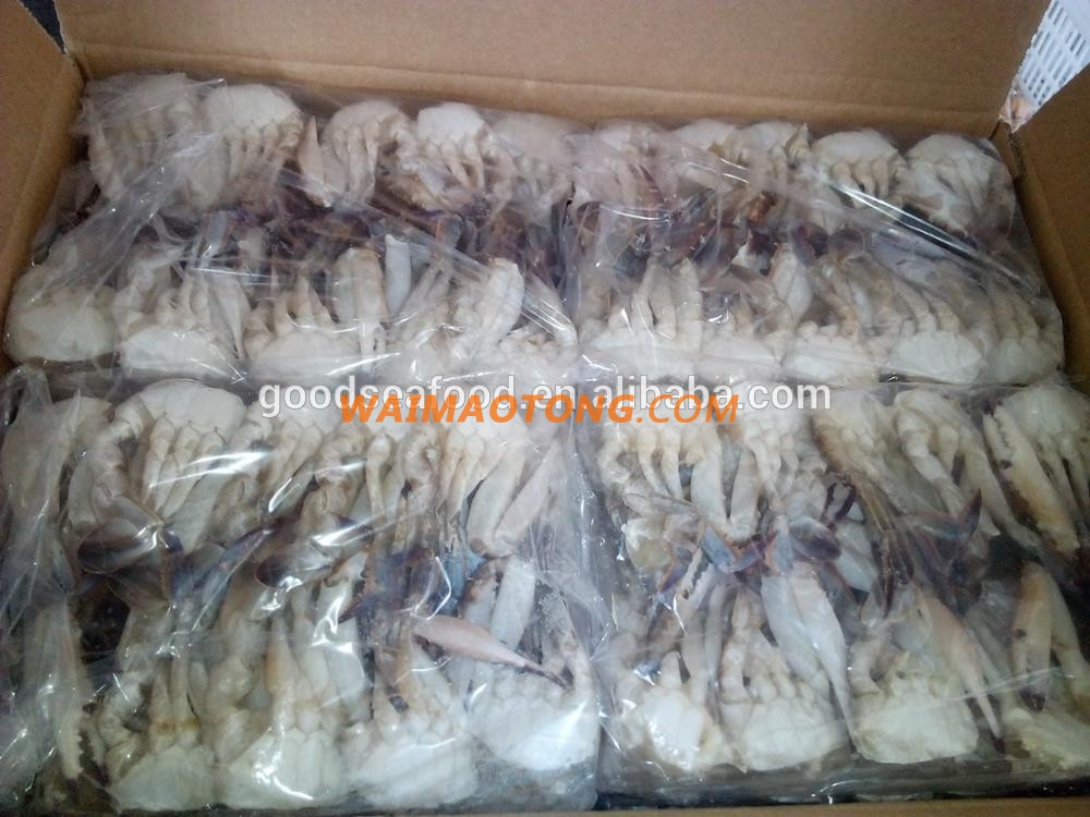 frozen blue swimming crab half cut