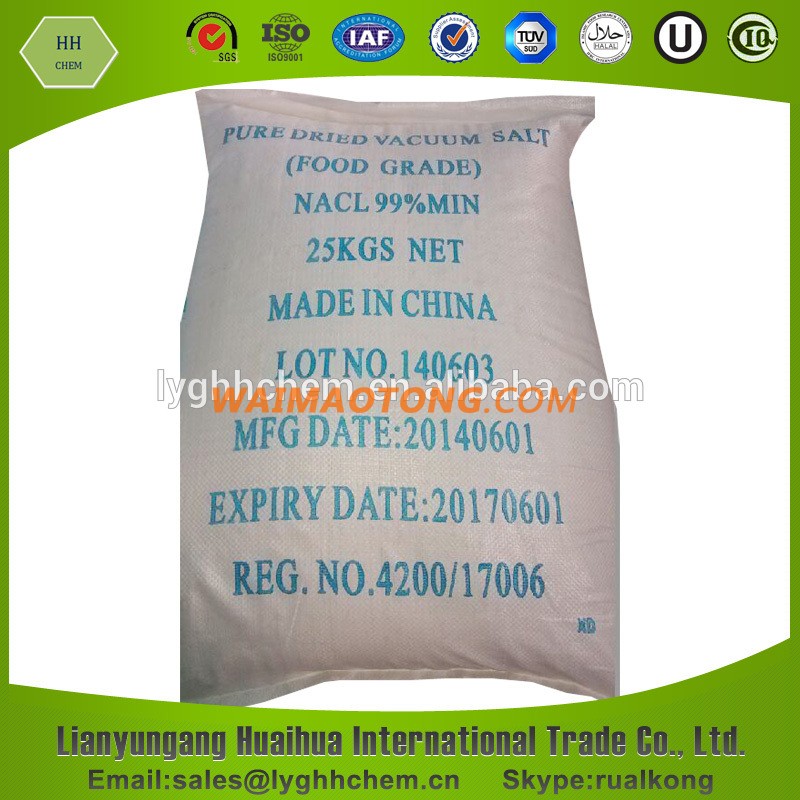 Pure Dried Vacuum Salt (Food Grade)