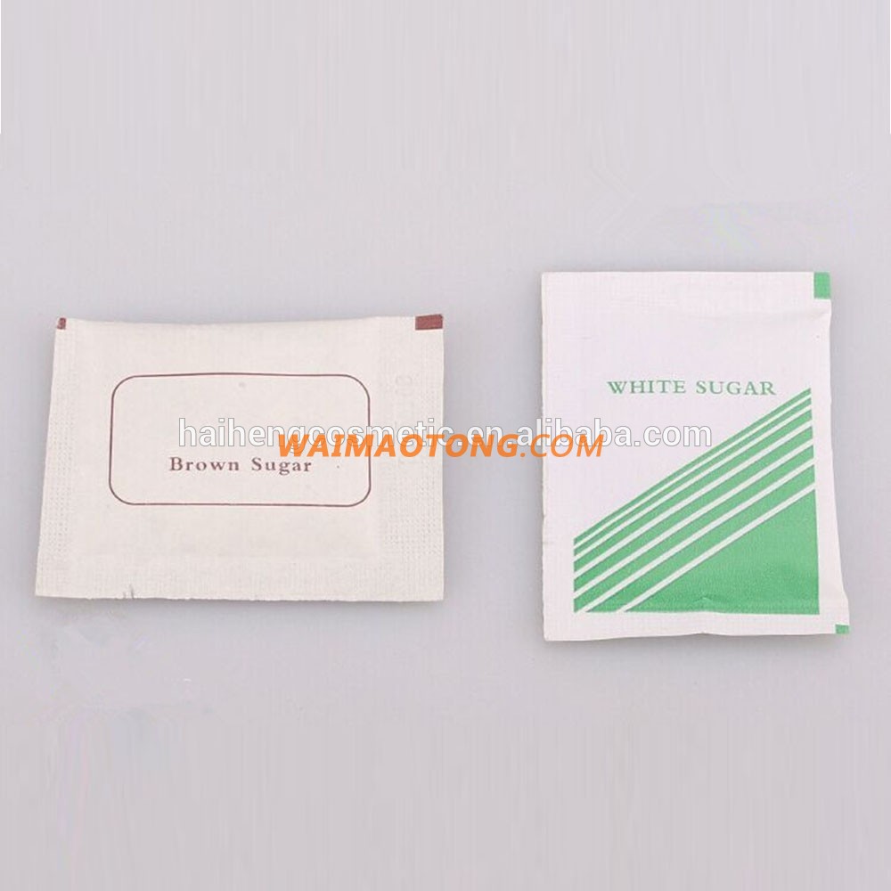 OEM 5g Brown Sugar 7g White Sugar Packet in packet for wholesale One time use Sugar Bag