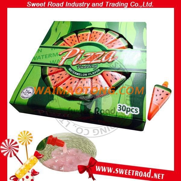 High Quality Watermelon Pizza Shaped Fruit Jelly Pudding Drink