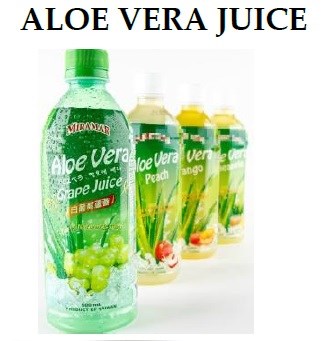 Miramar aloe vera pulp juice Green Tea flavor drink in Taiwan