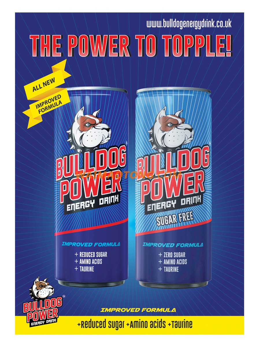 BULLDOG POWER ENERGY DRINK - 24x250ml cans