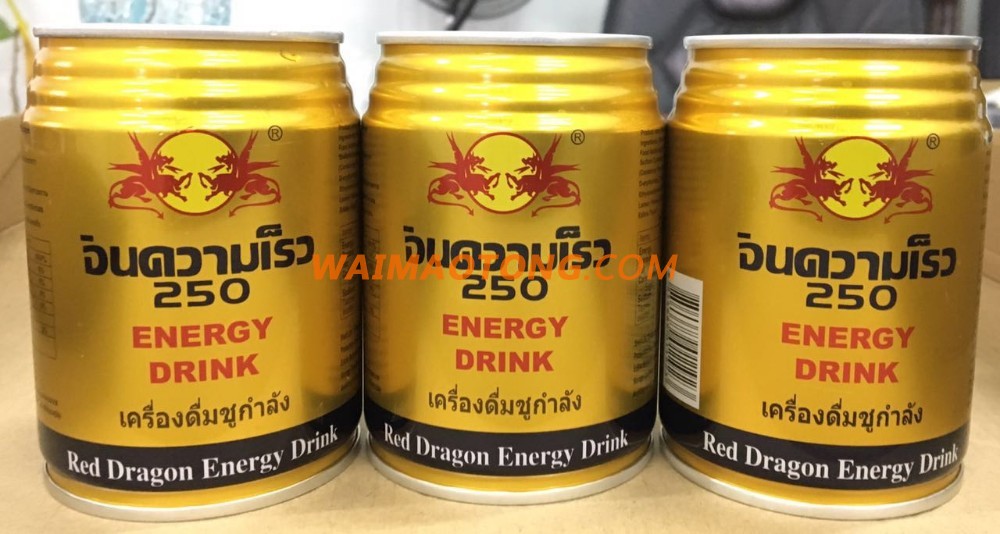 China Wholesale Powerful Red Dragon Energy Drink in 250ml tinplate can