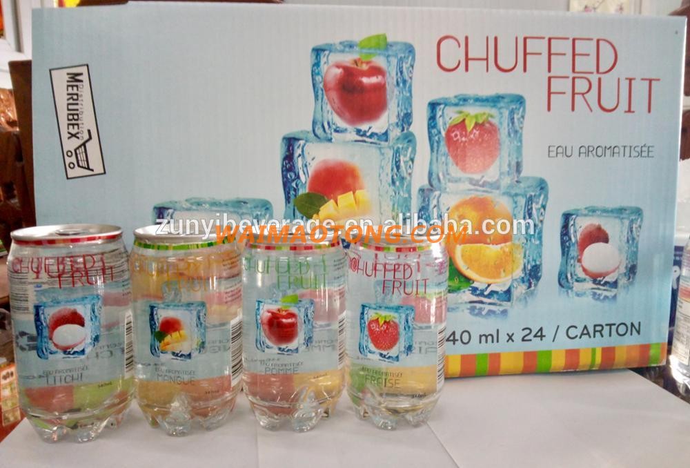 China Factory Manufacture Wholesale Delicious Fruit Flavor Lychee Carbonated drink in 350ml Pet Can with OEM service