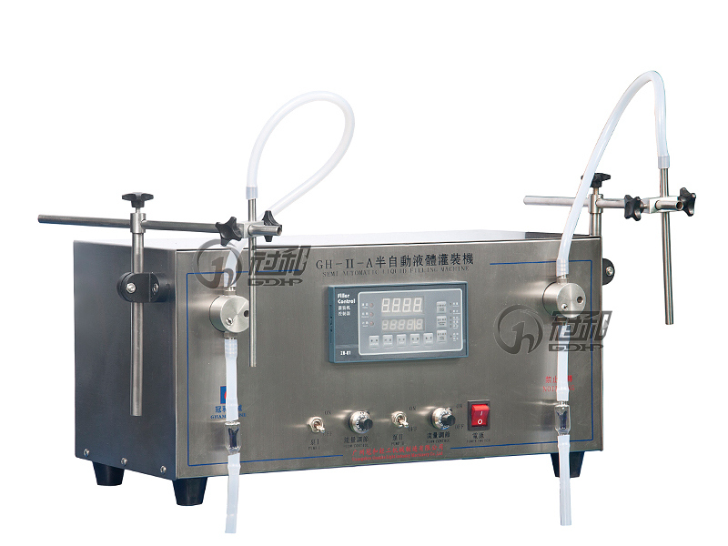 Semi-Auto Liquid Syrup Filling Machine with Electrically-Driven Filling