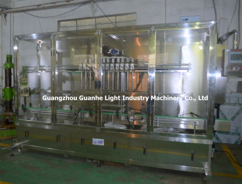 Automatic Bottle Shampoo Filling Machine with Piston-Type Filling (GHALF-8)