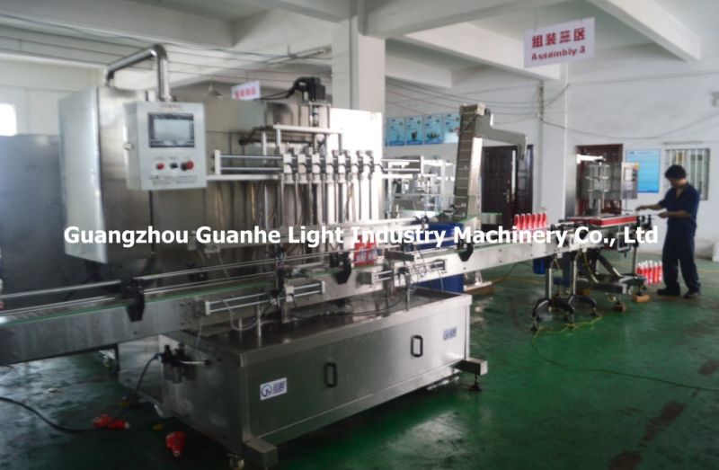 Automatic Bottle Shampoo Filling Machine with Piston-Type Filling (GHALF-8)