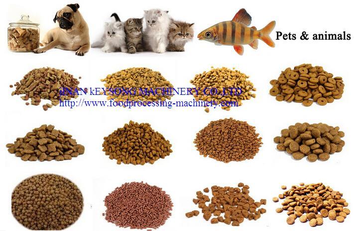 Extruded Dry Pet Dog Fish Feed Food Process Line