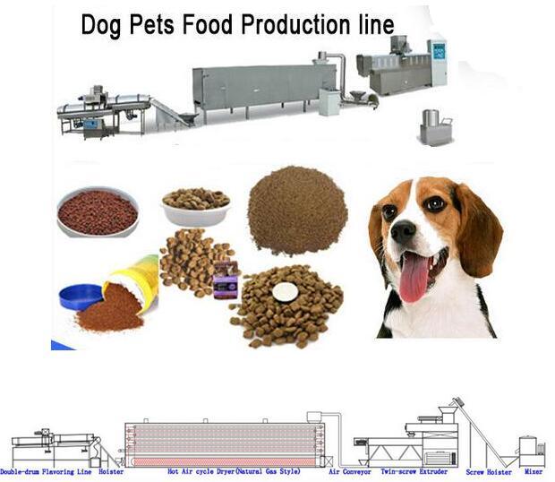 Extruded Dry Pet Dog Fish Feed Food Process Line