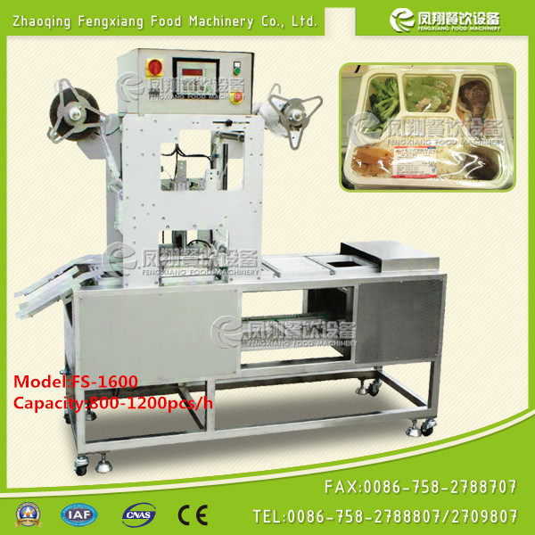 Fs-600 Fast Food Box Sealing Machine, Salad Sealing Packing Machine