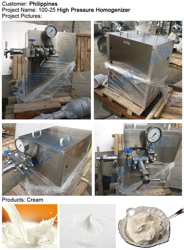 Gjj Series High Pressure Homogenizer (Food)