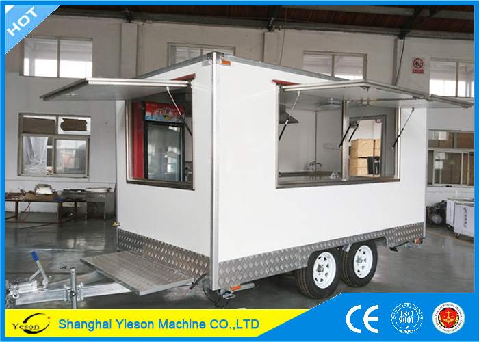 Ys-Fb390A White High Quality Fast Food Truck Food Van