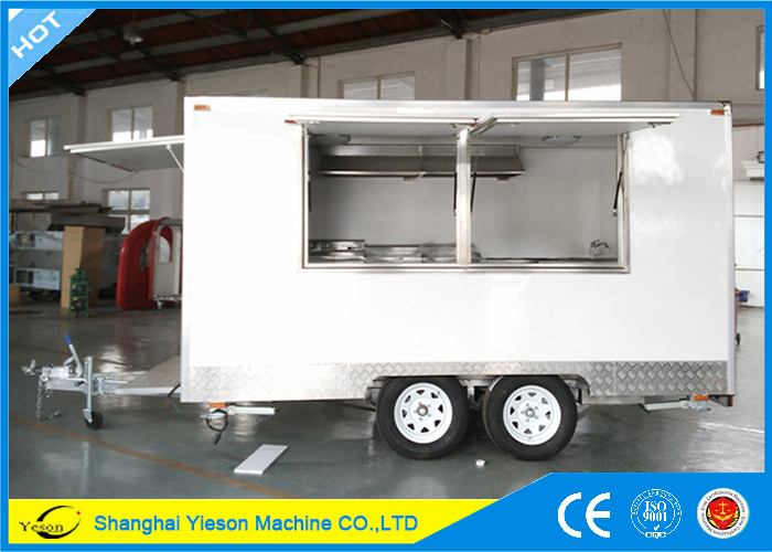 Ys-Fb390A White High Quality Fast Food Truck Food Van