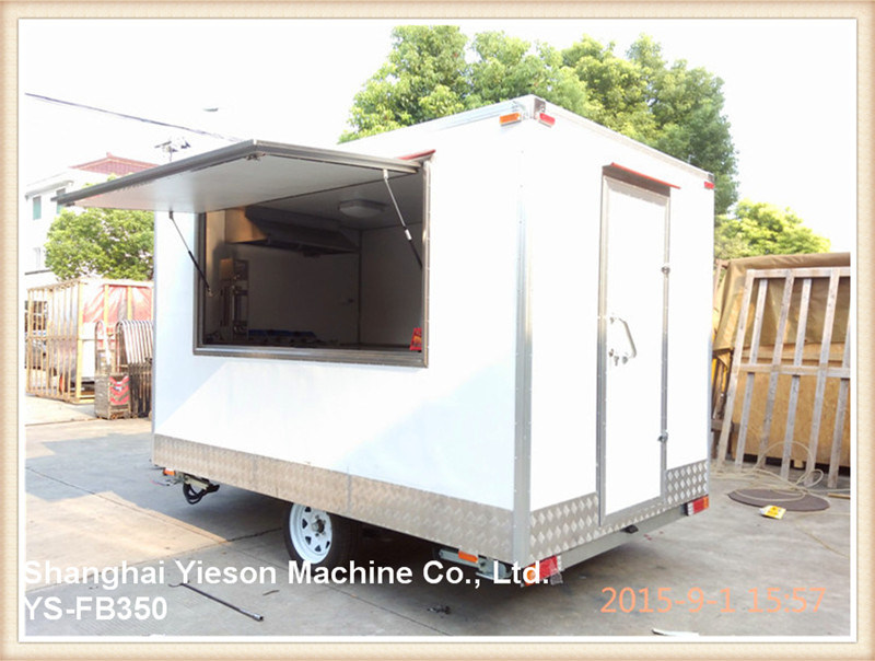 Ys-Fb350 White Multifunction Food Truck Mobile Food Trailer