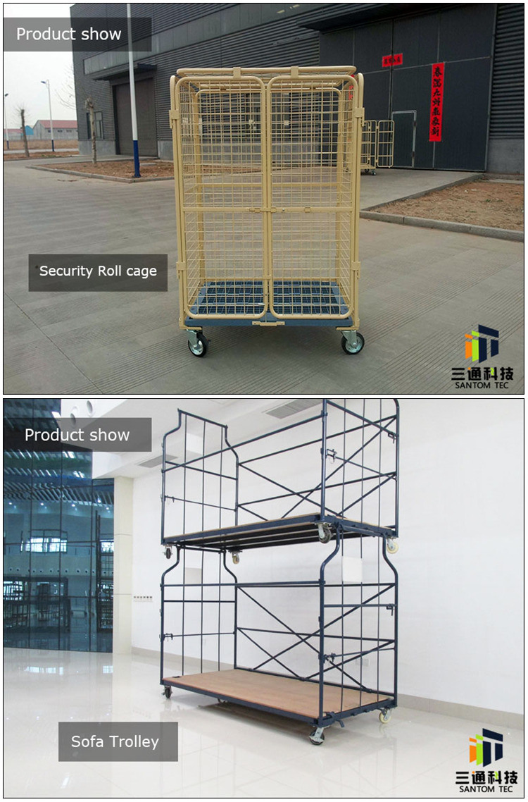 Tow Shelf Steel Cart for Warehouse