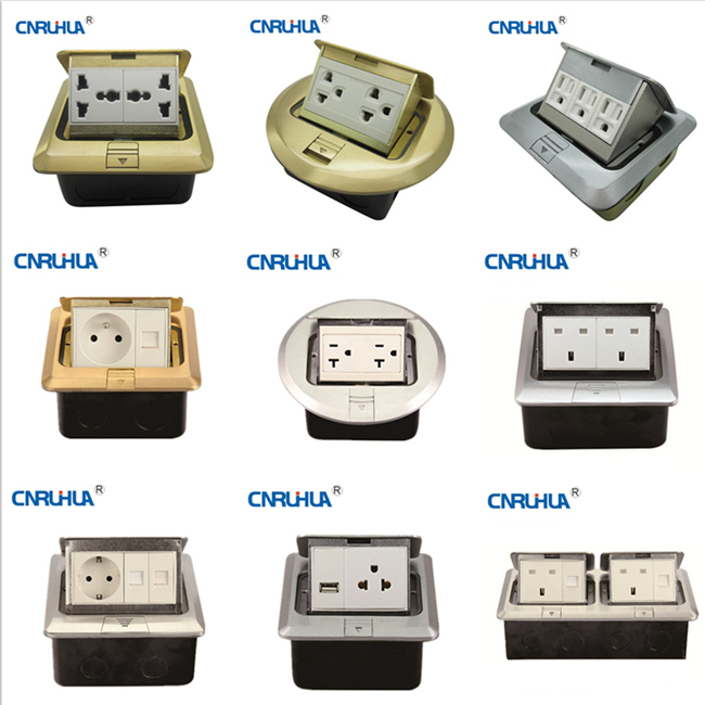 New Style American One-Way Floor Socket with USB Port