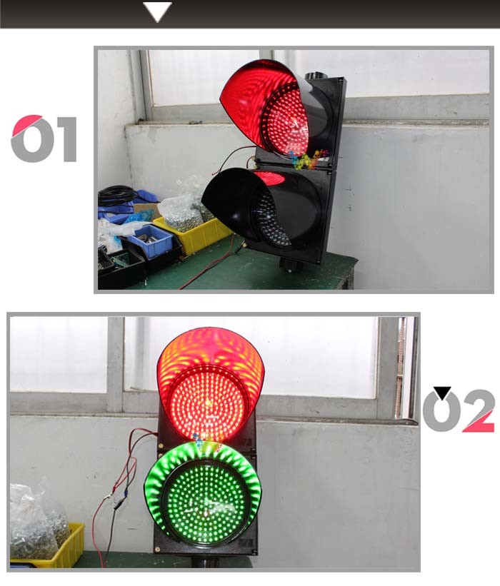 High Quality PC Housing 200mm Epistar LED Traffic Signal Light