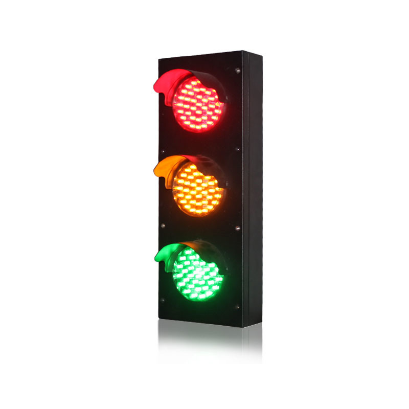 Mini 100mm Red Yellow Green Parking Lots LED Traffic Light