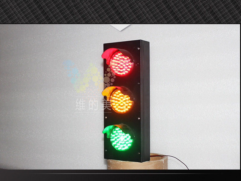 Mini 100mm Red Yellow Green Parking Lots LED Traffic Light