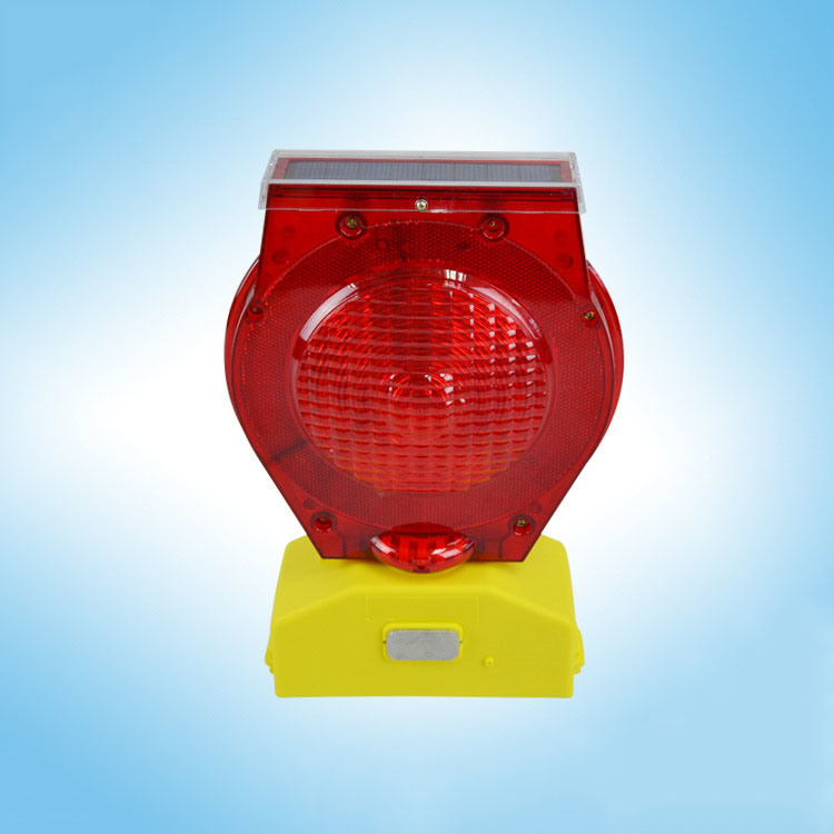 Customized Blue LED Warning Barricades Solar Flashing Light