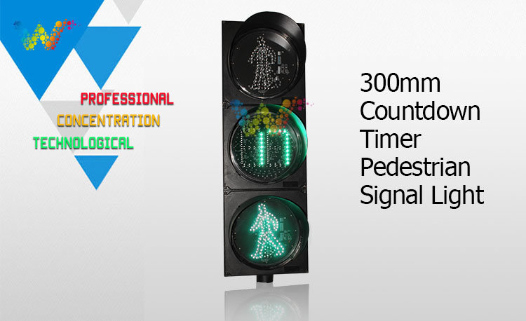 Three Aspects 300mm Pedestrian Traffic Countdown Timer Light