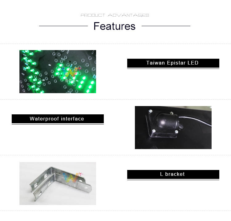 Green Arrow Light 300mm Brightness Traffic Signal Light