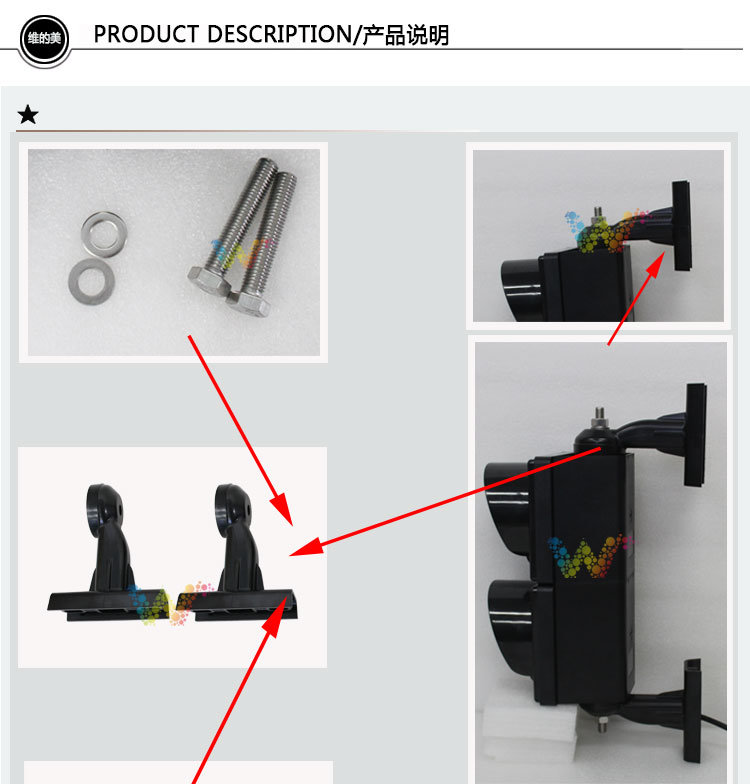 100mm Red Green Cobweb Mini Road Junction Traffic Signal Light