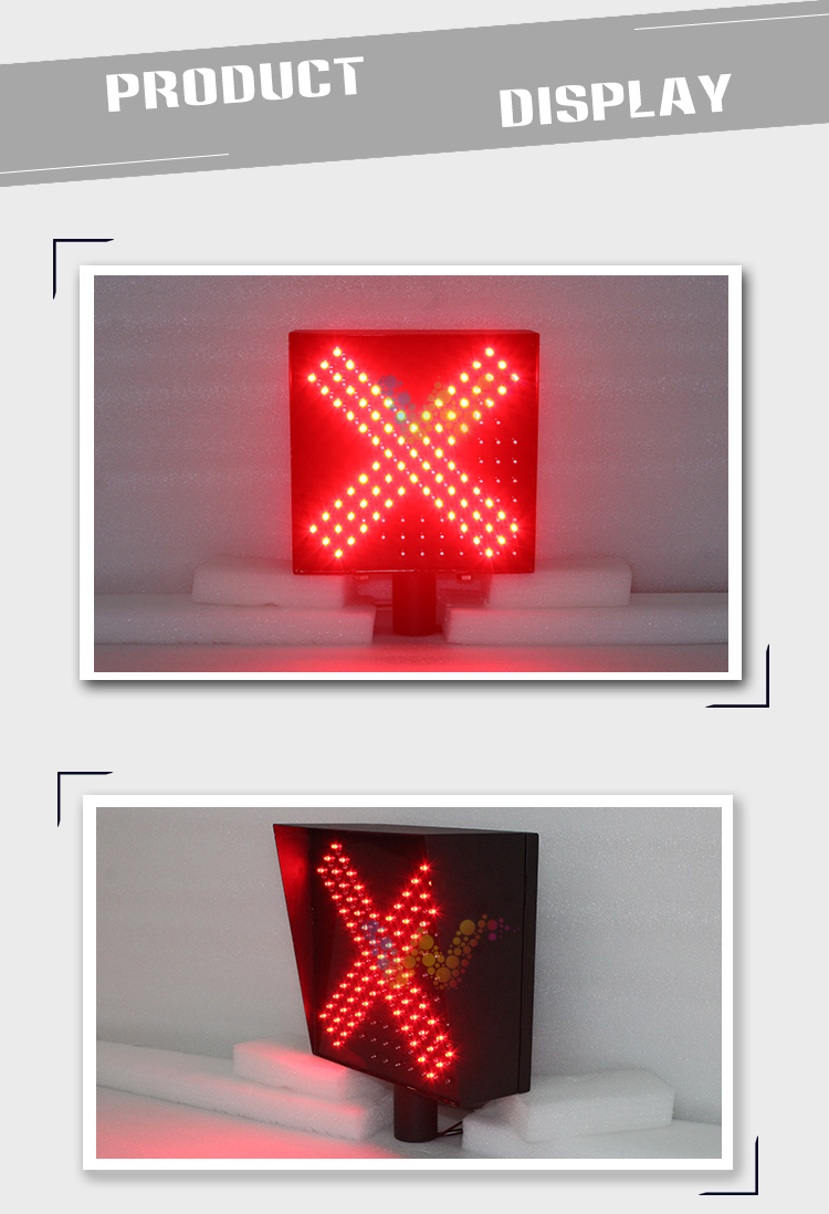 Toll Station Red Cross Green Arrow LED Signal Traffic Light